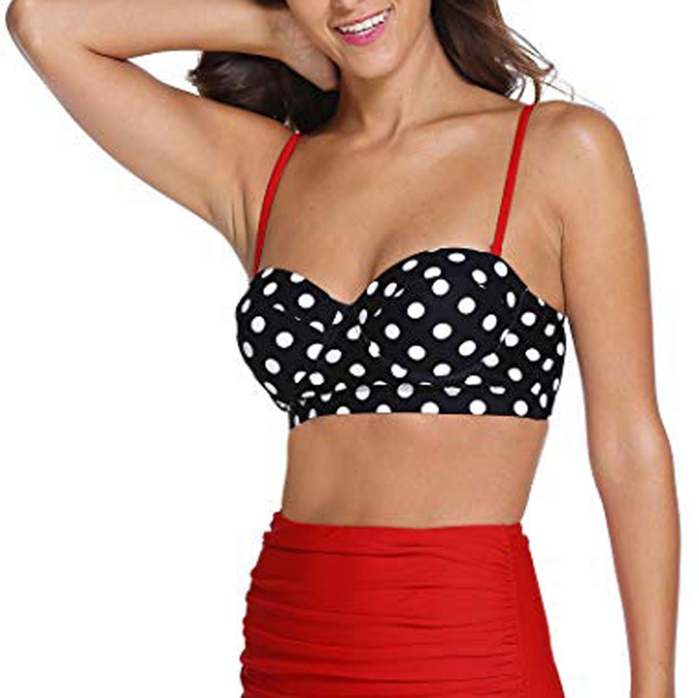 Retro Polkadots Highwaisted Bikini